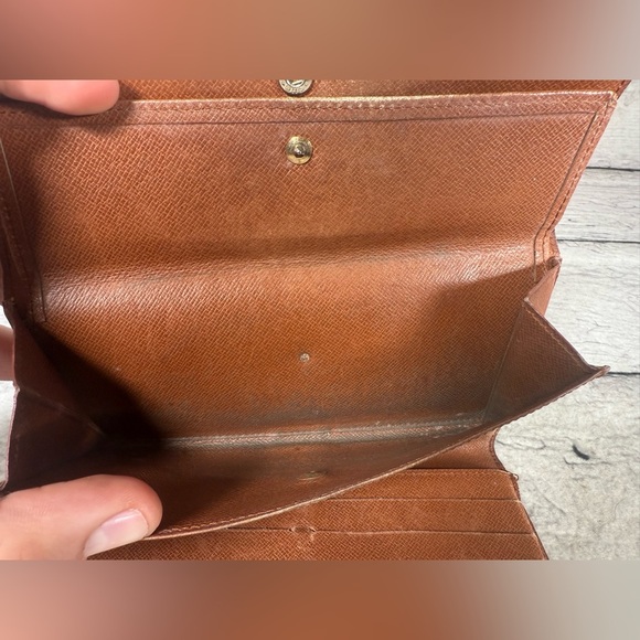 Louis Vuitton Portefeuille Sarah Long Bifold Wallet Monogram Canvas Leather - Picture 11 of 16